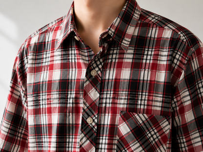 380 - Men’s Plaid Short Sleeve Shirt
