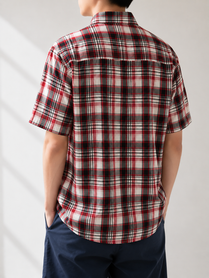 380 - Men’s Plaid Short Sleeve Shirt