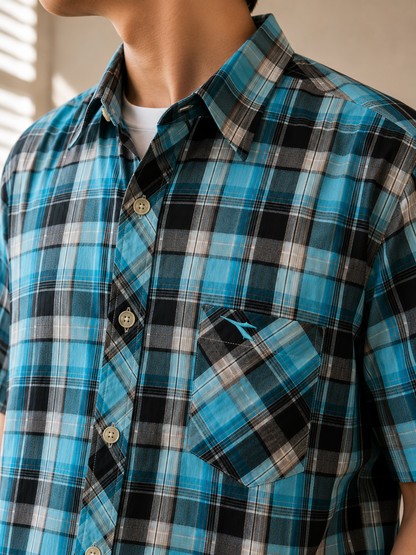 379 - Men’s Plaid Short Sleeve Shirt