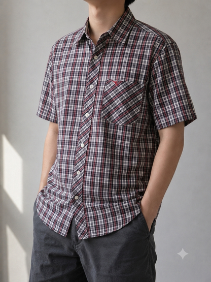 381 - Men’s Plaid Short Sleeve Shirt
