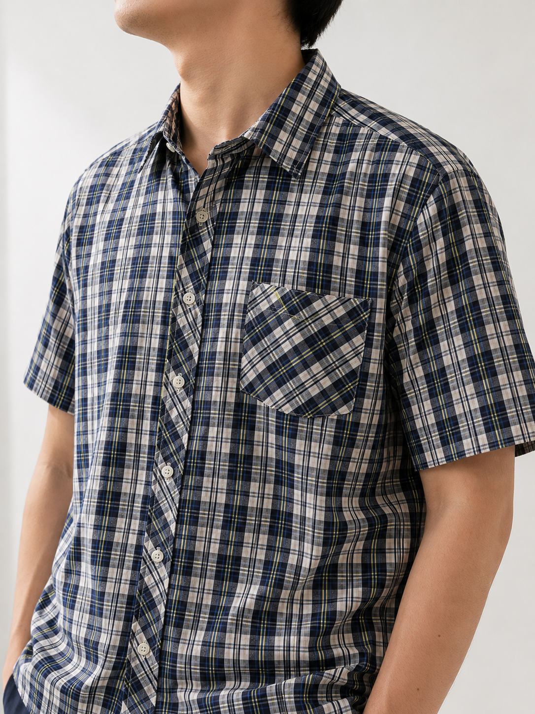 381 - Men’s Plaid Short Sleeve Shirt