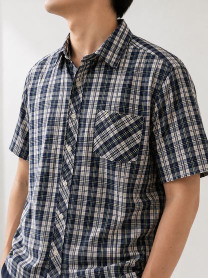 381 - Men’s Plaid Short Sleeve Shirt