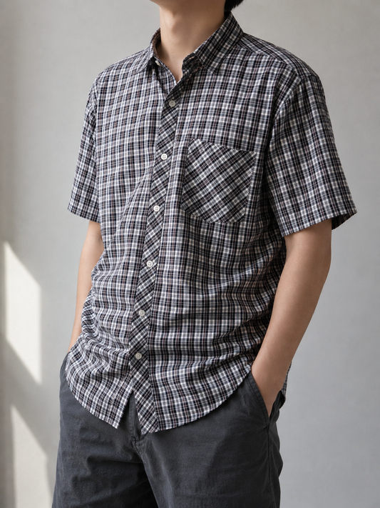 381 - Men’s Plaid Short Sleeve Shirt