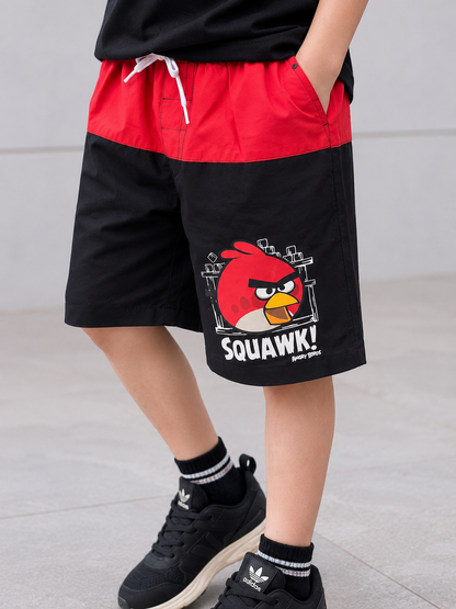 Kids’ Color Block Graphic Swim Trunks