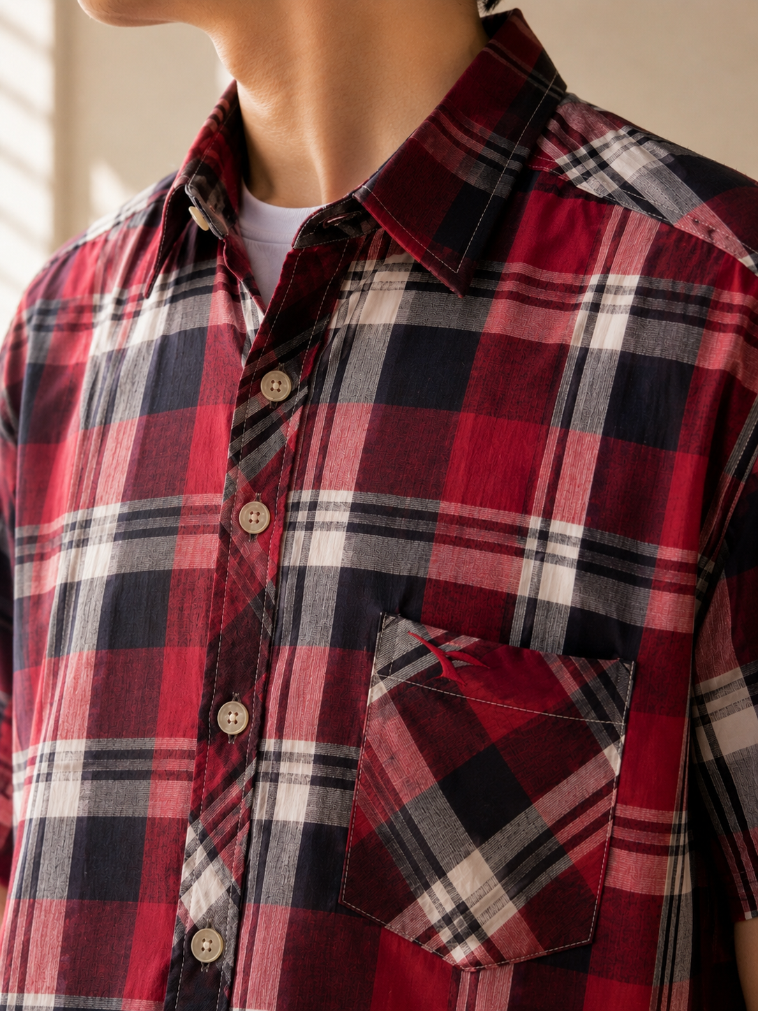 379 - Men’s Plaid Short Sleeve Shirt