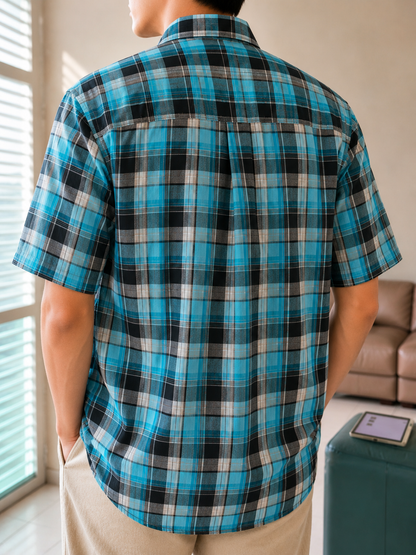 379 - Men’s Plaid Short Sleeve Shirt