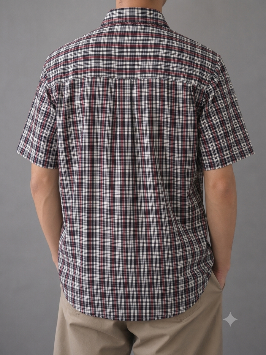 381 - Men’s Plaid Short Sleeve Shirt