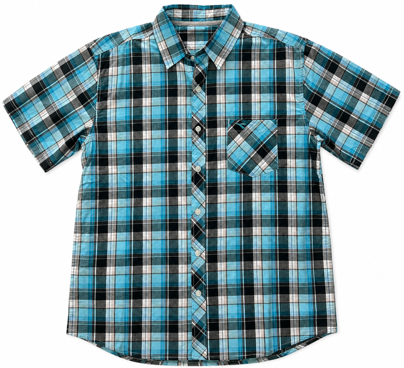 379 - Men’s Plaid Short Sleeve Shirt
