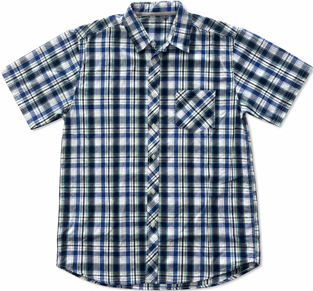 380 - Men’s Plaid Short Sleeve Shirt