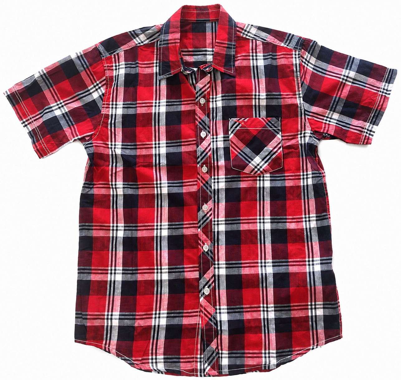 379 - Men’s Plaid Short Sleeve Shirt
