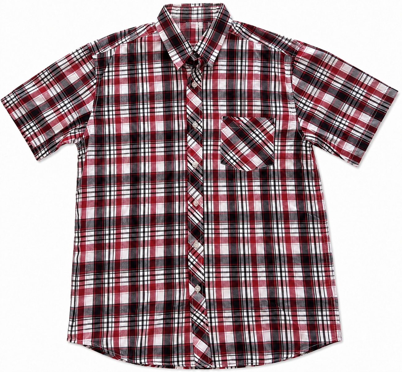 380 - Men’s Plaid Short Sleeve Shirt