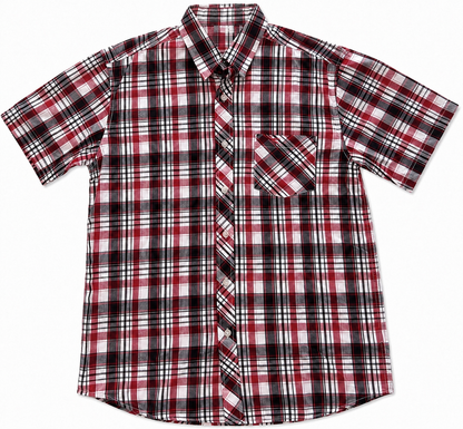 380 - Men’s Plaid Short Sleeve Shirt